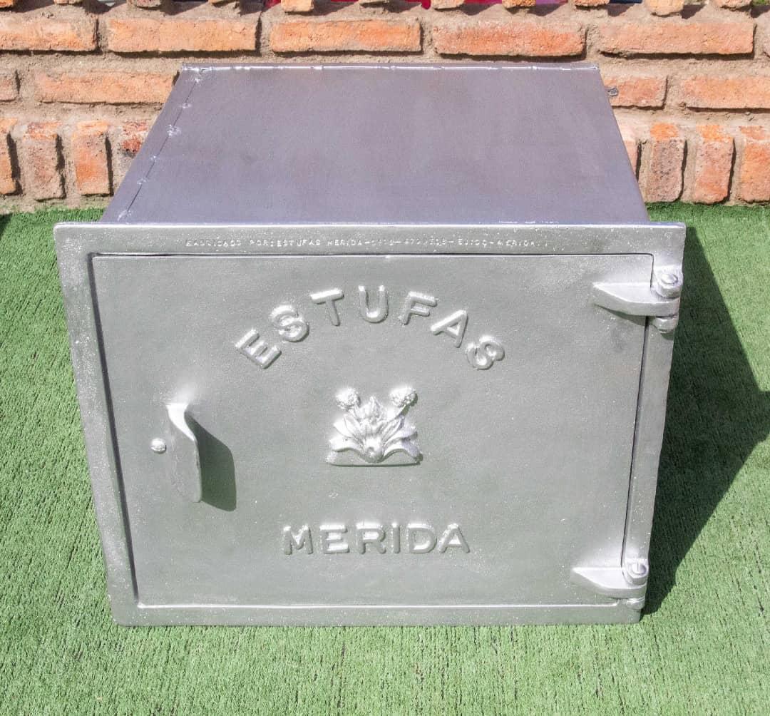 Horno metálico con puerta de aluminio fundido